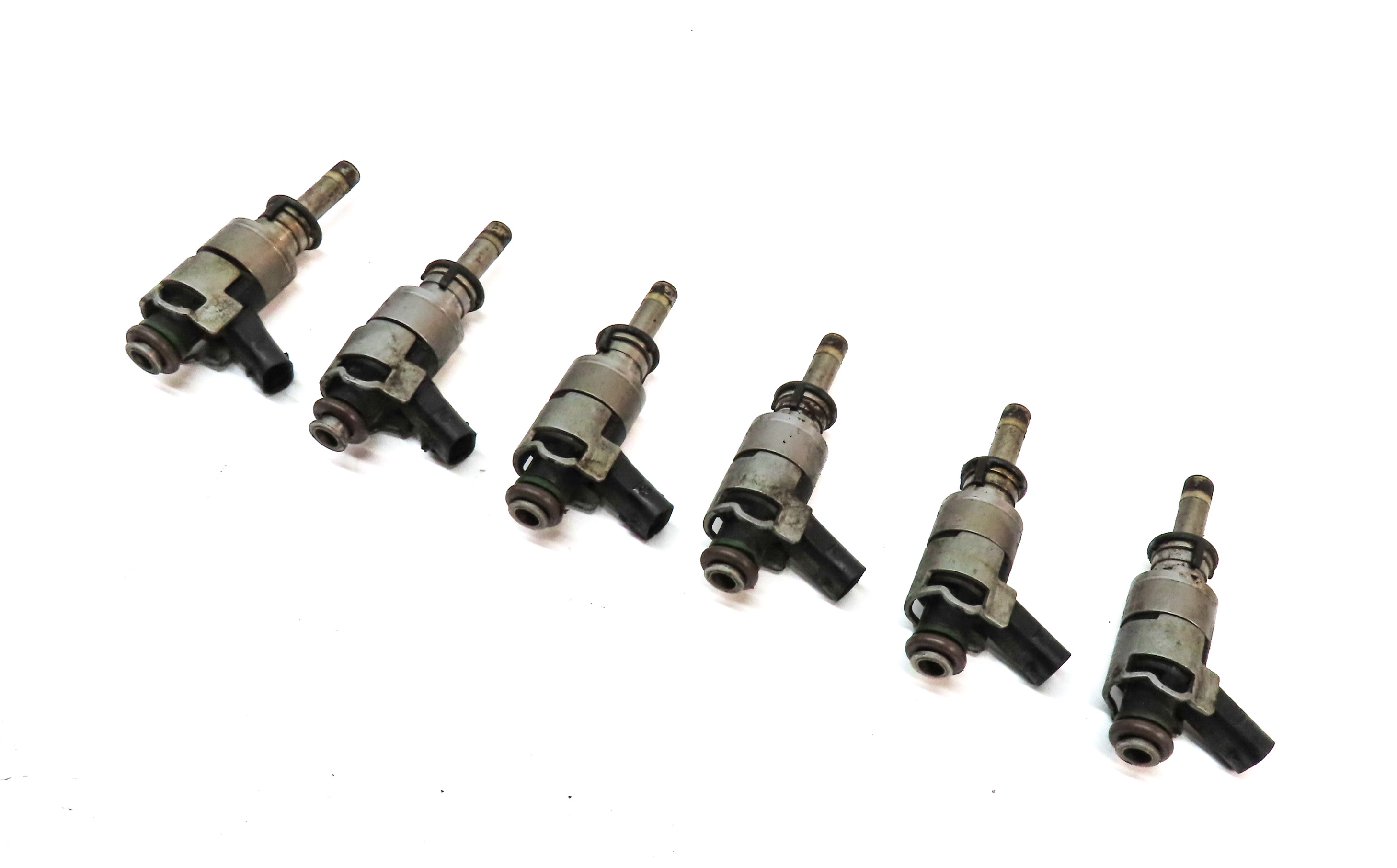 2011-2018 PORSCHE CAYENNE PANAMERA (958 970 G1) 3.0L ENGINE FUEL INJECTOR SET 6 — exact item pictured